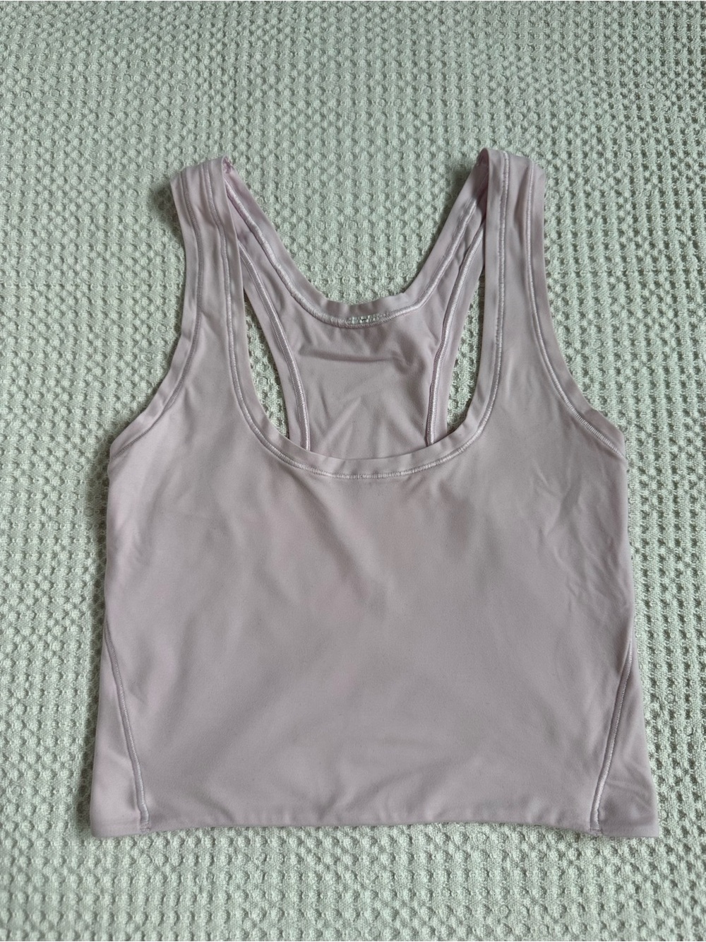 Lululemon Nulu Women's Sleeveless Scoop Tank Top in Light Pink